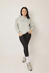 LOUNGE Logo Hoodie - Grey Marl
