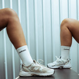 CURVEE Crew Socks 2 pack - White