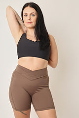 EMPOWER V Waist Shorts - Walnut
