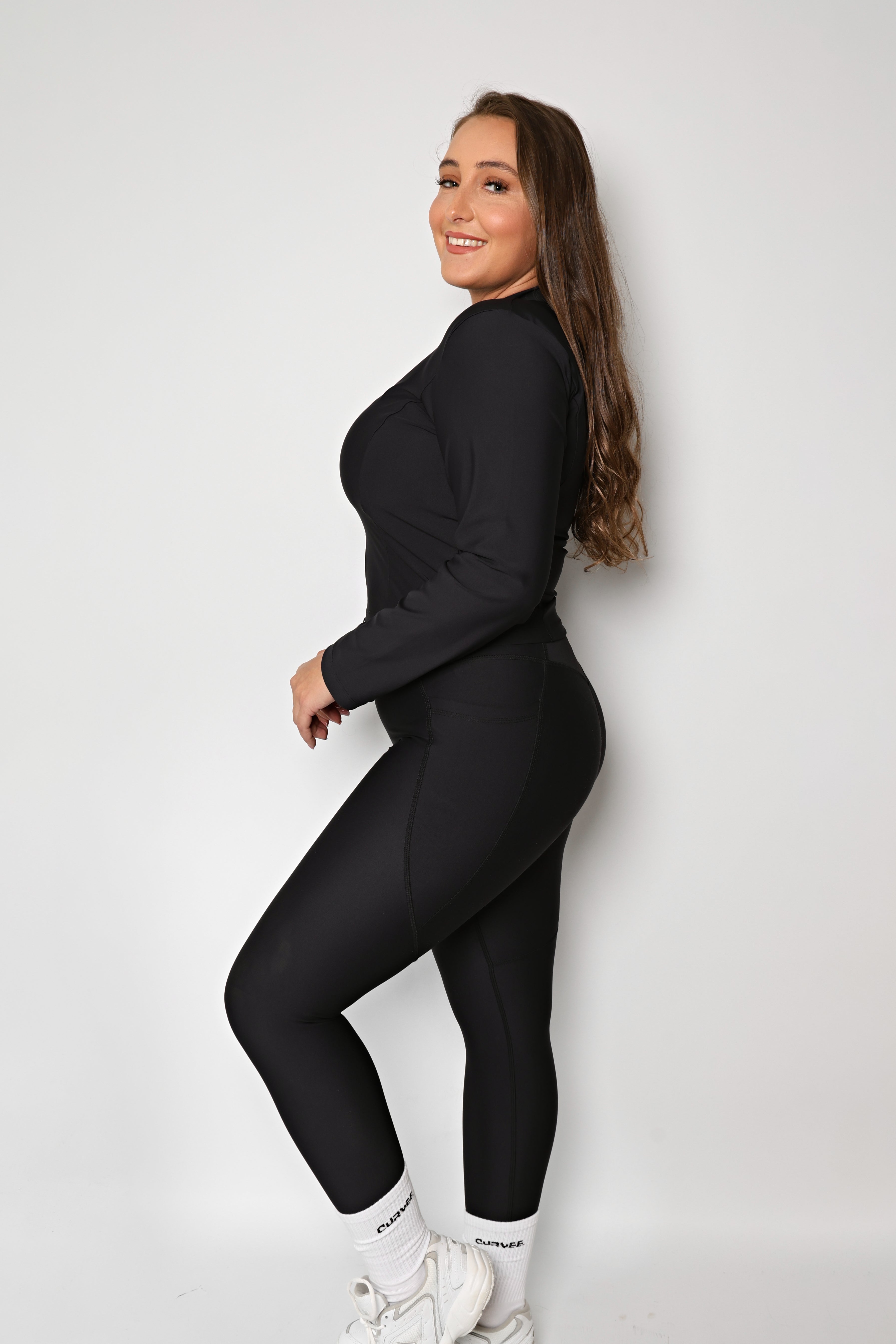 EMPOWER Sculpting Zip Jacket - Onyx