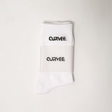 CURVEE Crew Socks 2 pack - White