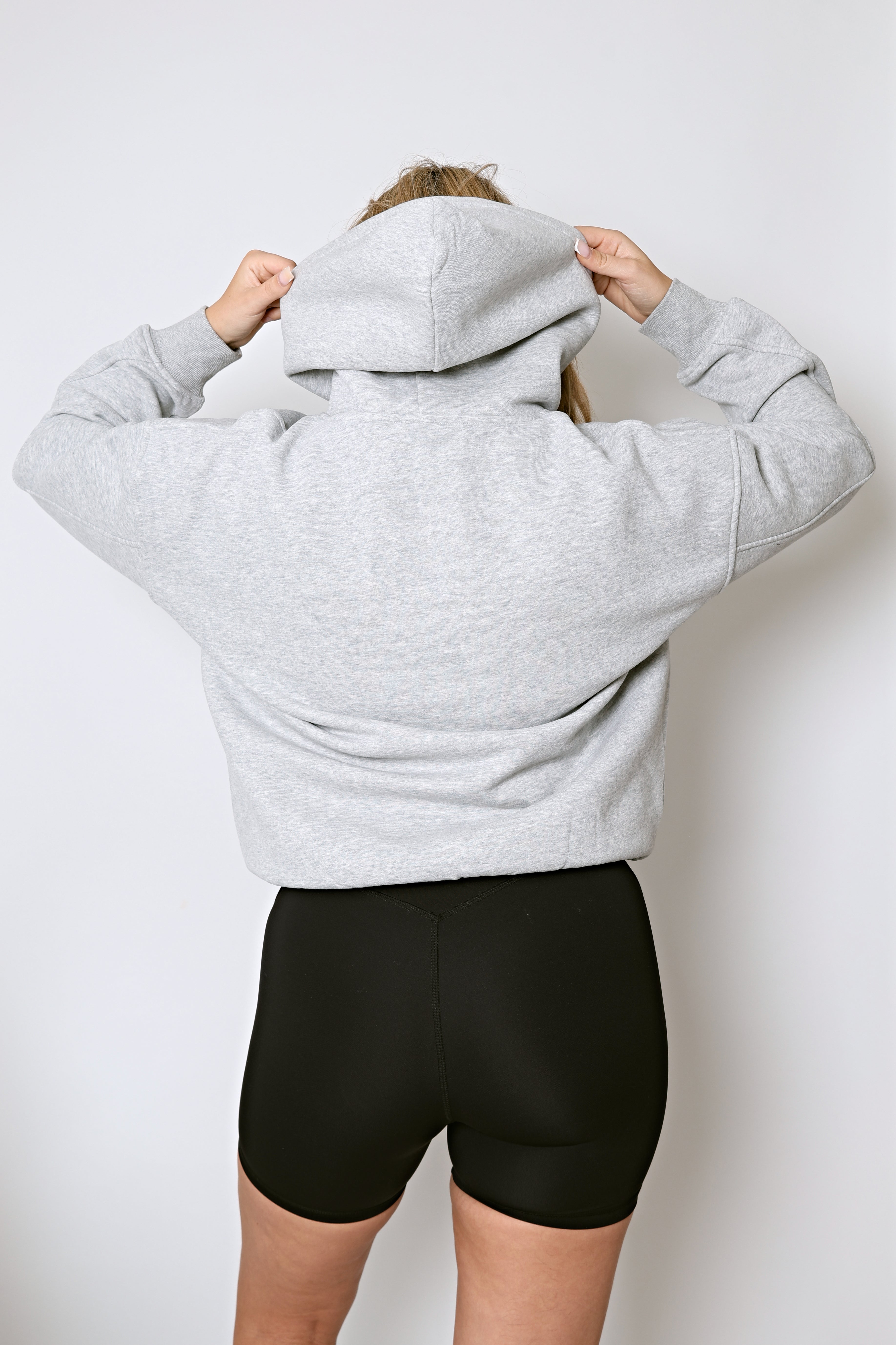 LOUNGE Logo Hoodie - Grey Marl