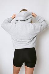 LOUNGE Logo Hoodie - Grey Marl