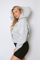 LOUNGE Logo Hoodie - Grey Marl