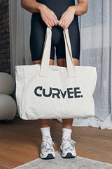CURVEE Canvas Tote Bag - Cream