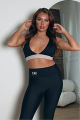 ENHANCE Bra - Black/Taupe