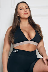 ENHANCE Bra - Black/Taupe