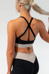 ENHANCE Bra - Black/Taupe