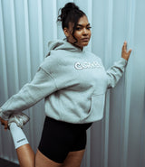 LOUNGE Logo Hoodie - Grey Marl