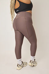 Empower High Waist Leggings - Walnut